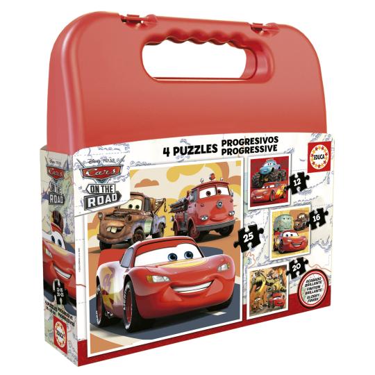 Jogo Educa puzzle progressivo 12-16-20-25 Cars 2