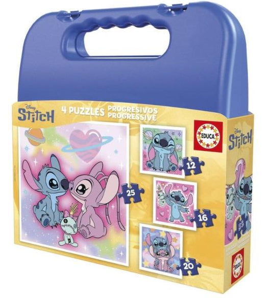 Jogo Educa puzzle prog. mala 12-16-20-25 Stitch
