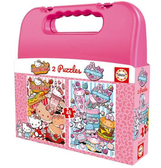 Jogo Educa puzzle mala 2x48 Hello Kitty e Amigos
