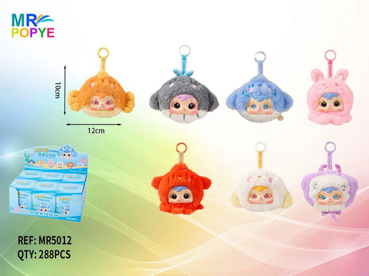Peluche Porta-Chaves Caixa Surpresa Aventuras no Oceano