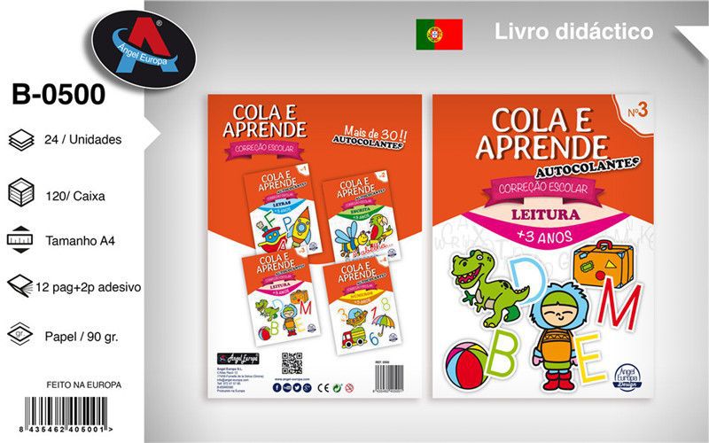 Livro Cola e Aprende - Correção Escolar: Leitura