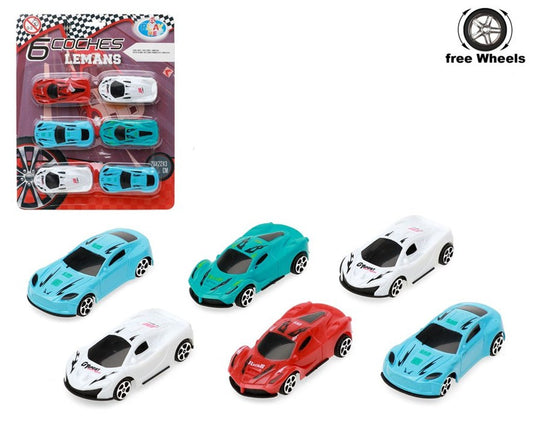 Carros de Corrida em Blister (6 Peças)