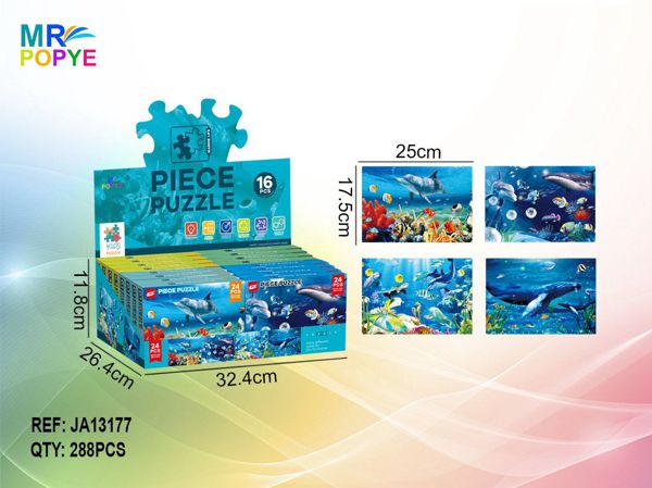 Puzzle Animais Marinhos 24 peças