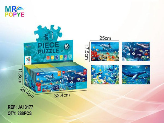 Puzzle Animais Marinhos 24 peças