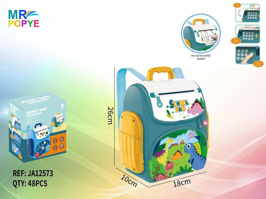 Mealheiro Mochila Dinossauro com Luz e Som