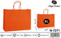 Pack 12 Sacos de Papel Horizontais Laranja XL 40 x 35,5 x 25,5 Cm