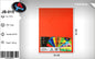 Pack 25 Cartolinas 50 x 65 Cm Tangerina