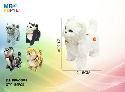 Gato Grande de Peluche com Música
