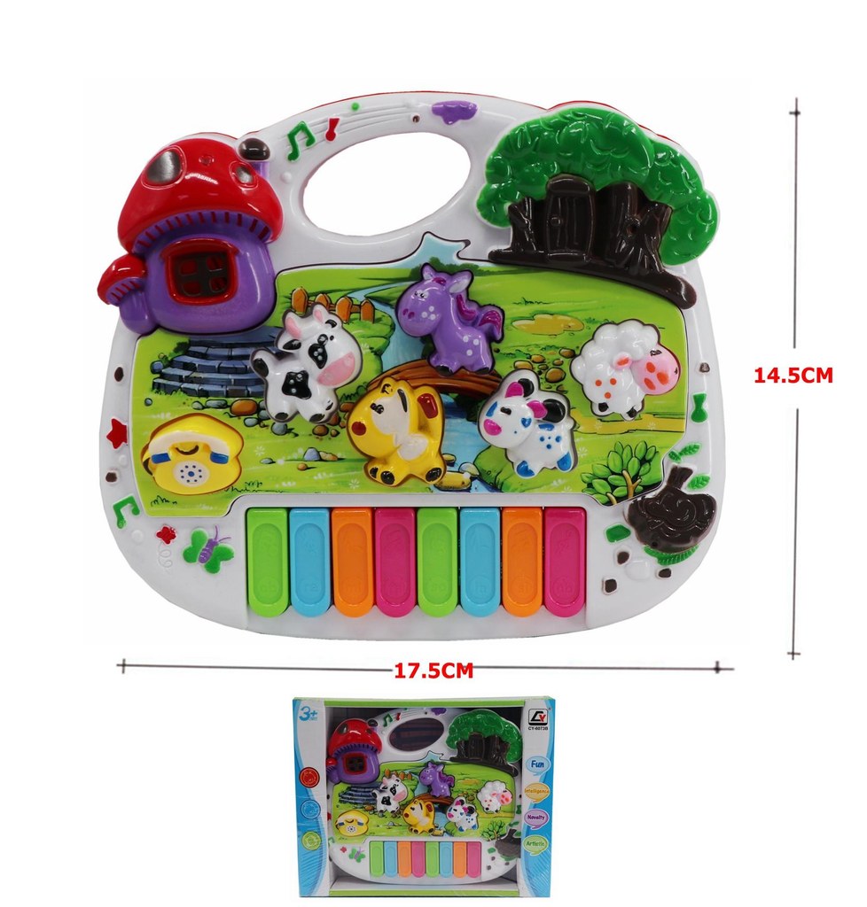 Piano Infantil Quinta dos Animais 17,5 x 14,5 Cm