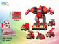 Robô 5 em 1 Metálico Bombeiros