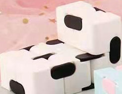 Cubo Infinito Pastel - Branco e Preto