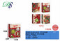Pack 12 Sacos de Presente de Natal Xadrez Vermelho e Verde 12 x 14 x 6 Cm