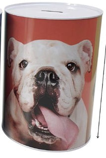 Mealheiro de Metal Animais 15,5 x 22 cm - Bulldog