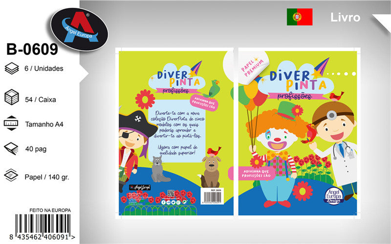 Livro para Colorir Profissões