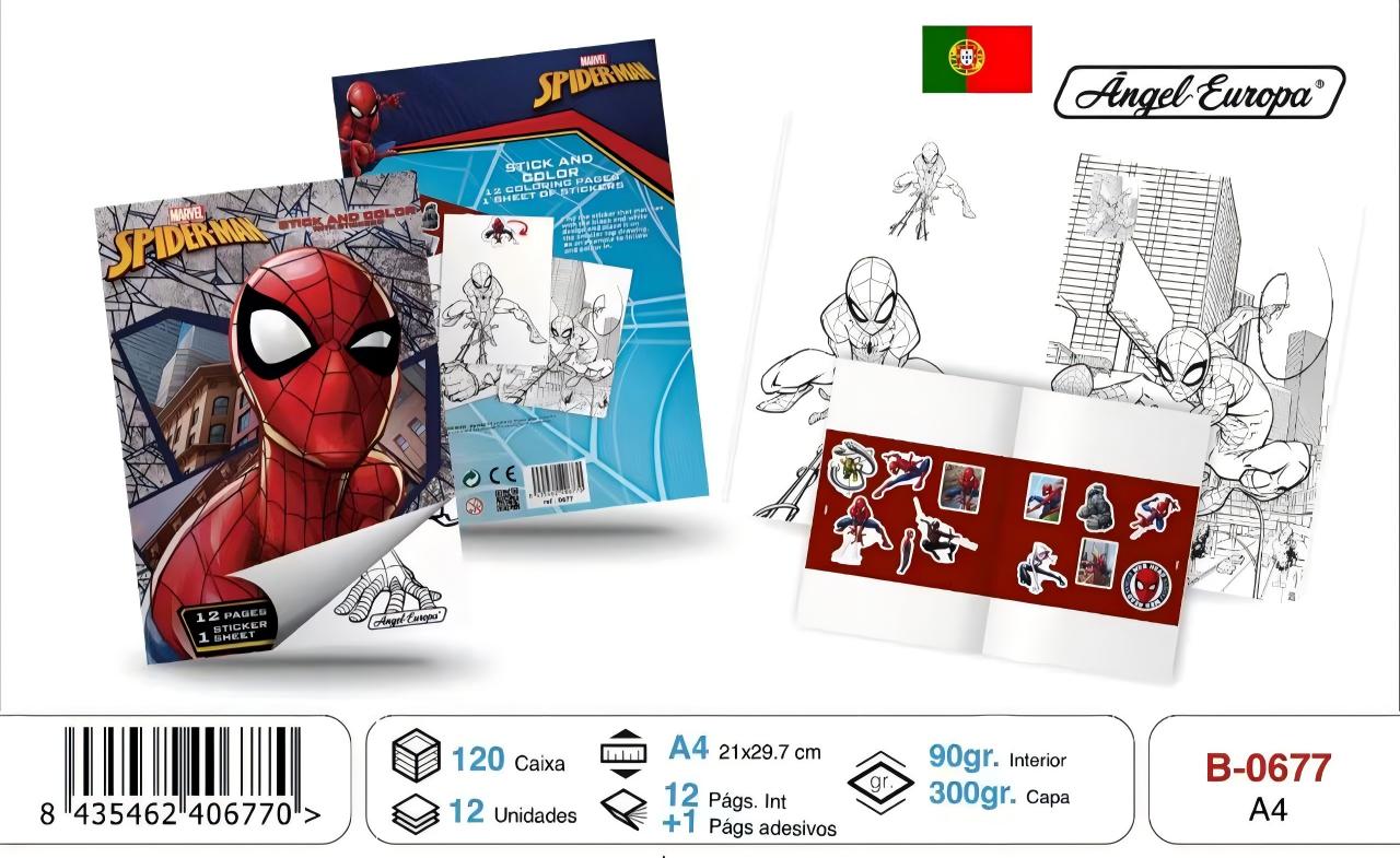 Livro para Colorir Spiderman