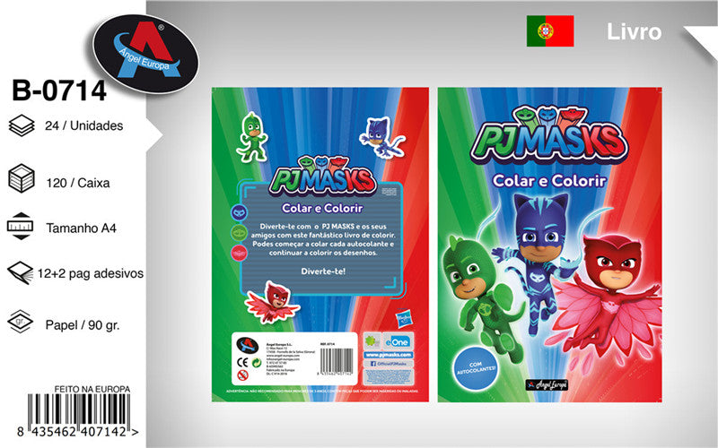 Livro para Colorir Pjmasks
