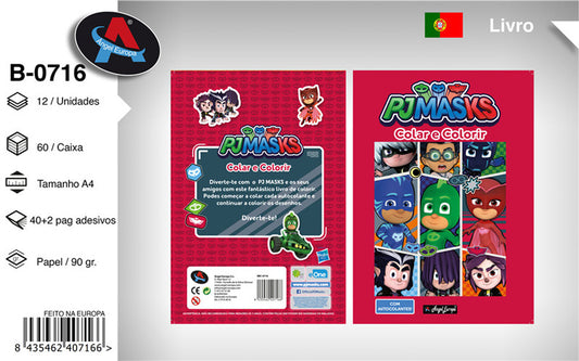Livro para Colorir Pjmasks