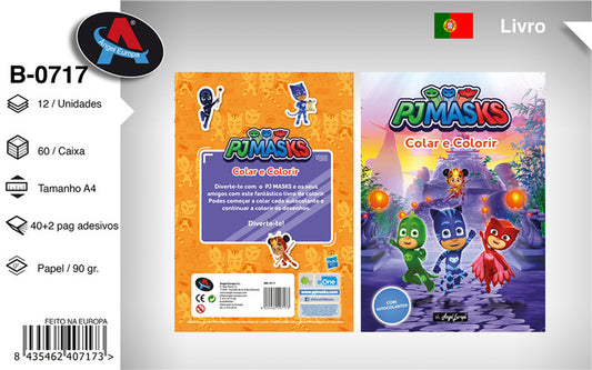 Livro para Colorir Pjmasks