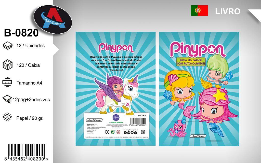 Livro para Colorir Pinypon