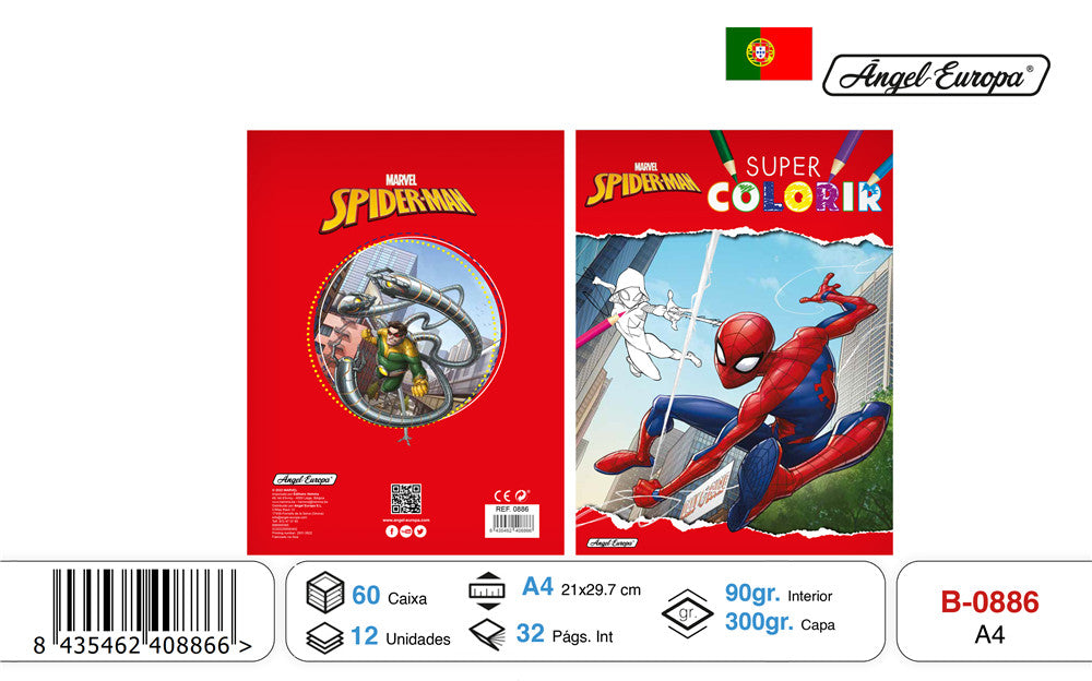 Livro para Colorir Spiderman