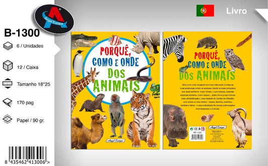 Livro "Porquê, Como e Onde" Dos Animais