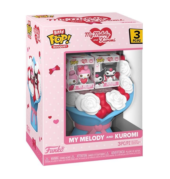 Funko Bitty POP! Pack de 2 My Melody & Kuromi (São Valentim) – Sanrio