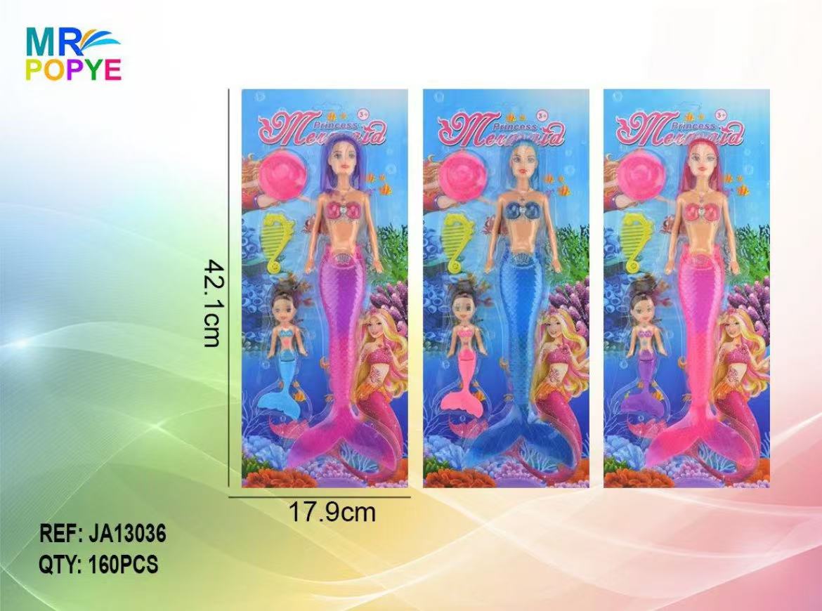 Boneca Sereia c/ Luz 34 Cm Altura