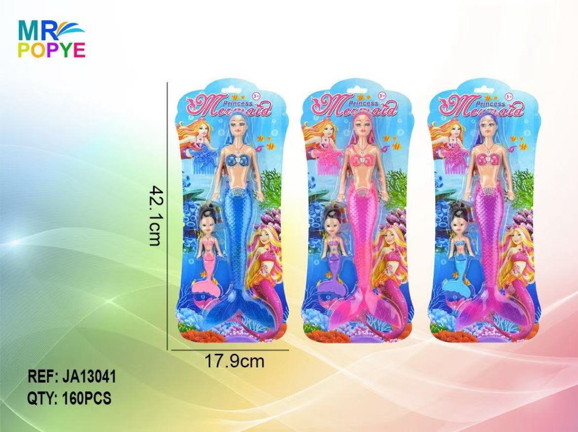 Boneca Sereia c/ Luz 34 Cm Altura