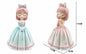 Figura Decorativa Menina com Vestido Azul ou Rosa 9 x 11 x 17 Cm