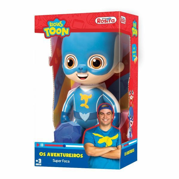 Boneco Luccas Neto Os Aventureiros c/ Som 19 Cm