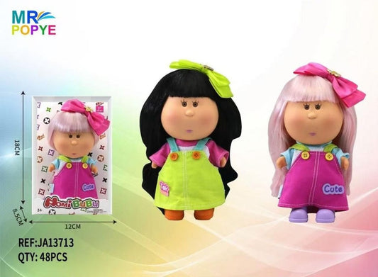 Boneca Nomi Bubu com Laço 17 Cm
