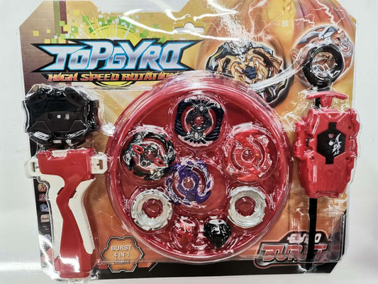 Conjunto Piões de Batalha com Arena e Lançadores