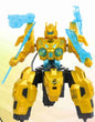 Robô Mecha-X com Luz e Som 19 Cm - Amarelo