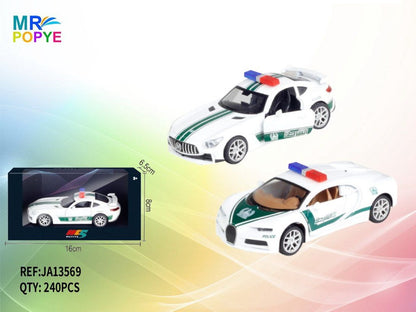 Mercedes GTR e McLaren Polícia de Metal de Recuo 1:32