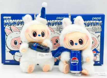 Peluche Labubu com Garrafa (Cores Sortidas) - Azul