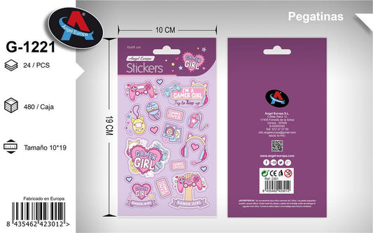 Autocolantes Gamer 10 x 19 Cm