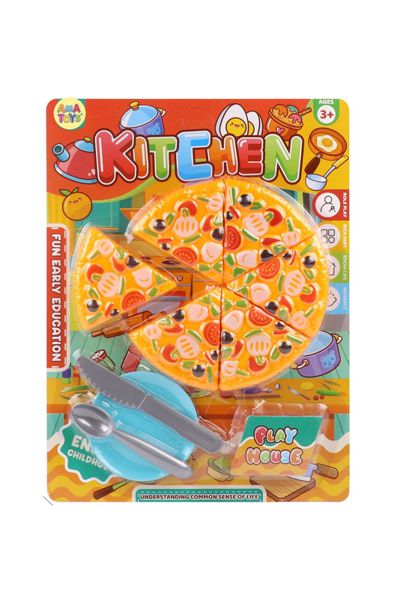 Pizza com Utensílios 28x21Cm