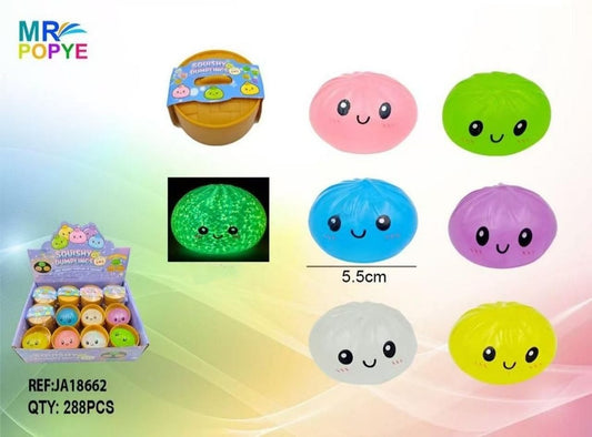 Mini Dumpling Squishies Brilham no Escuro