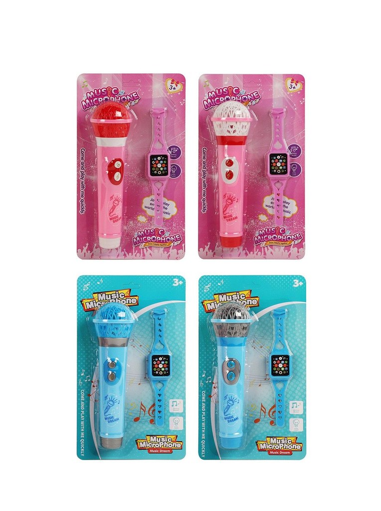 Microfone c/ Luz e Som 27,5 x 15,5 Cm