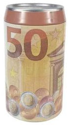 Mealheiro Lata Notas de Euro 6,5 x 11,5 cm - Nota de 50 €