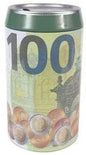 Mealheiro Lata Notas de Euro 6,5 x 11,5 cm - Nota de 100 €