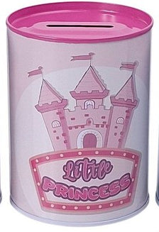 Mealheiro de Metal Infantil 7,5 x 10 cm - Princesa