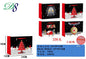 Pack 12 Sacos de Presente de Natal Casas e Árvore Vermelha 24 x 18 x 10 Cm