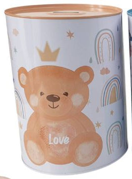 Mealheiro de Metal Infantil 15 x 22 cm - Ursinho