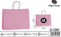 Pack 12 Sacos de Papel Horizontais Rosa-Claro M 32 x 25 x 11 Cm