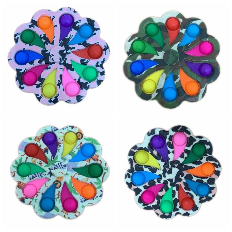 Spinner Pop It 10 Dedos Colorido (Modelos Sortidos)