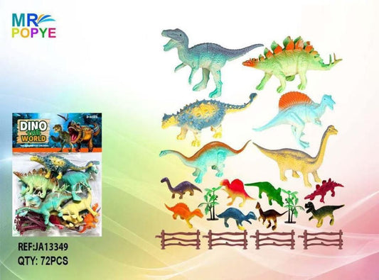 Conjunto de 20 Dinossauros (Modelo 2)