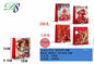 Pack 12 Sacos de Presente de Natal Decoração Vermelha 18 x 24 x 8,5 Cm