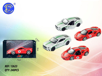 Bentley e Ferrari de Metal com Luz e Som em Caixa Expositora