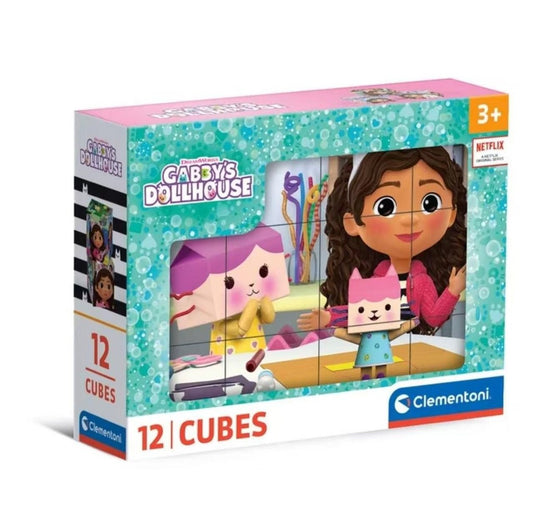Puzzle Clementoni Gabby's Dollhouse 12 Cubos